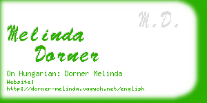 melinda dorner business card